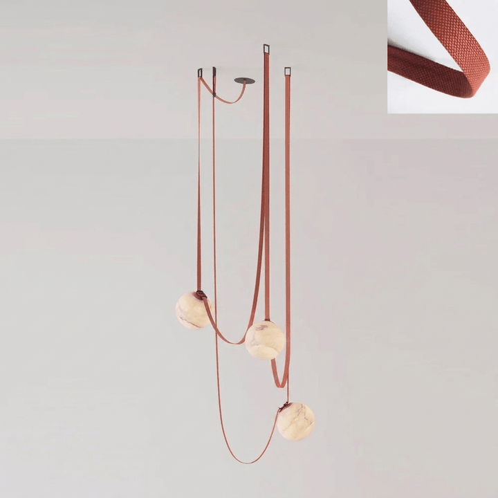 Multiple Belt Alabaster Pendant Light - Vakkerlight