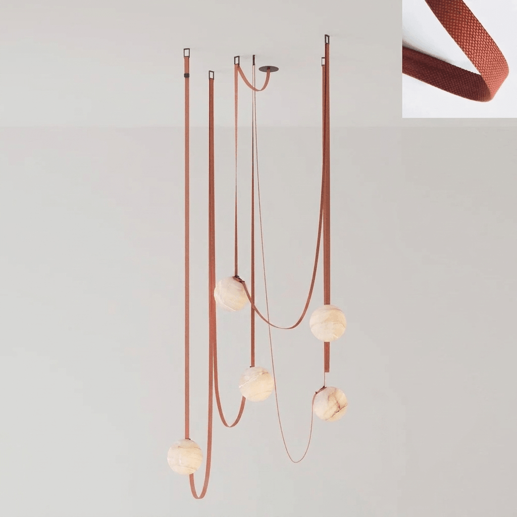 Multiple Belt Alabaster Pendant Light - Vakkerlight