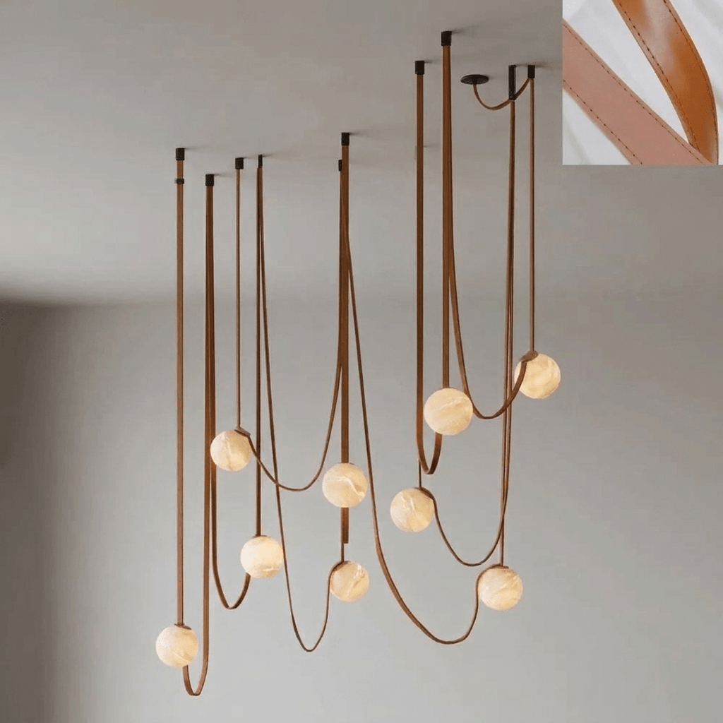 Multiple Belt Alabaster Pendant Light - Vakkerlight