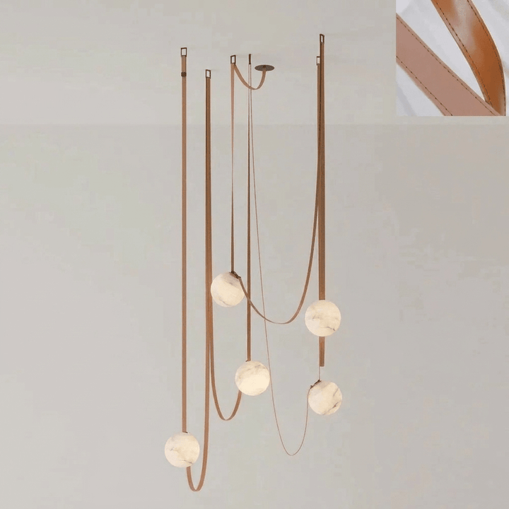 Multiple Belt Alabaster Pendant Light - Vakkerlight