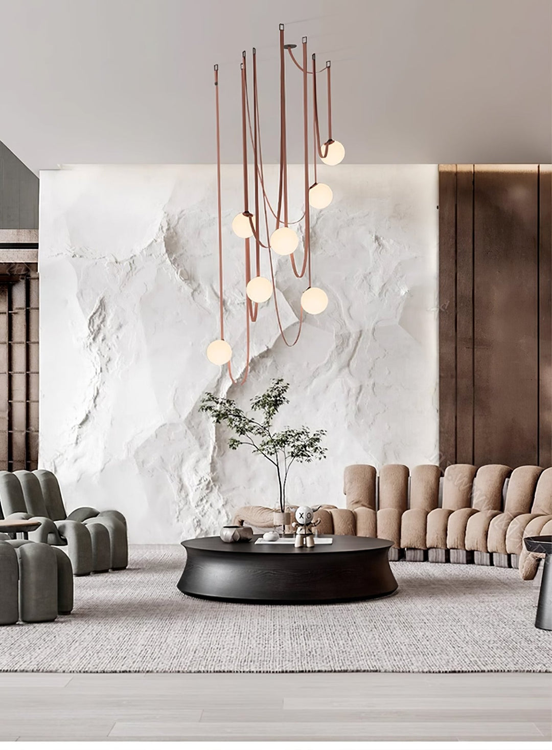 Multiple Belt Art Pendant Light - Vakkerlight