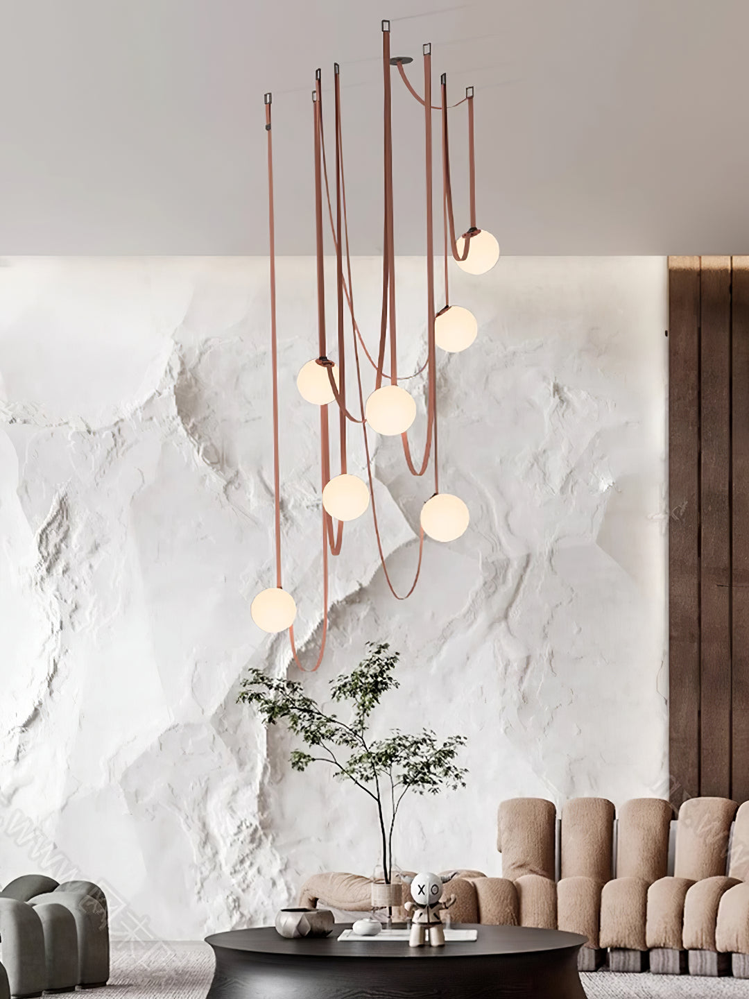 Multiple Belt Art Pendant Light - Vakkerlight