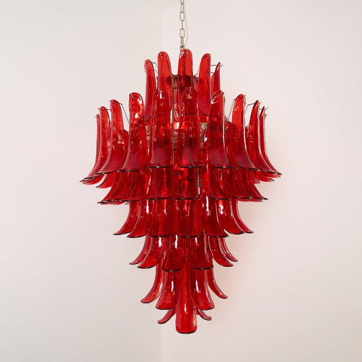 Murano Crimson Cascade Chandelier - Vakkerlight