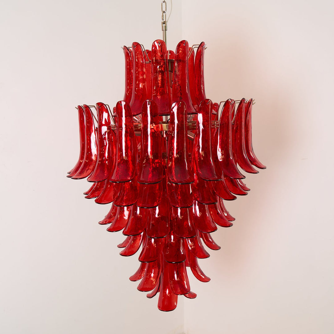 Murano Crimson Cascade Chandelier - Vakkerlight