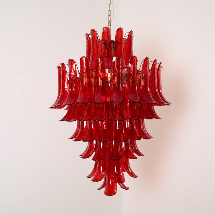 Murano Crimson Cascade Chandelier - Vakkerlight