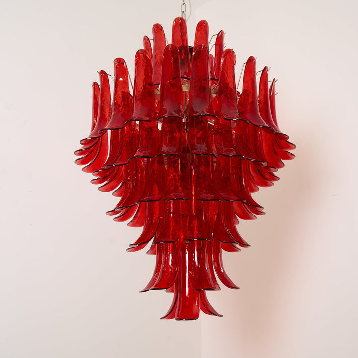 Murano Crimson Cascade Chandelier - Vakkerlight