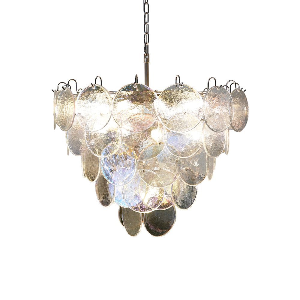 Murano Disc Iridescent Chandelier - Vakkerlight