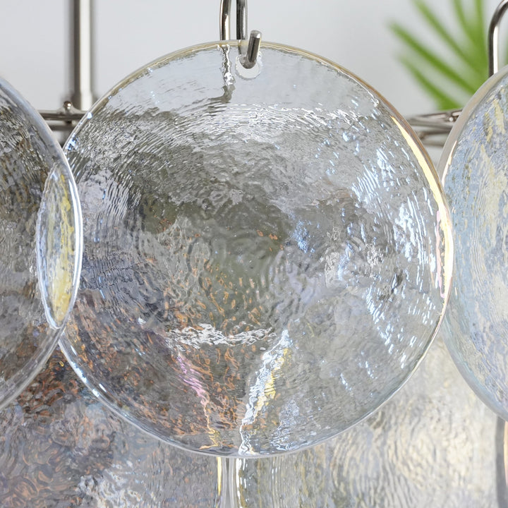 Murano Disc Iridescent Chandelier - Vakkerlight