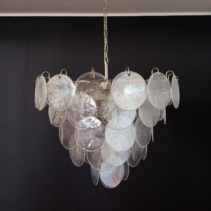 Murano Disc Iridescent Chandelier - Vakkerlight