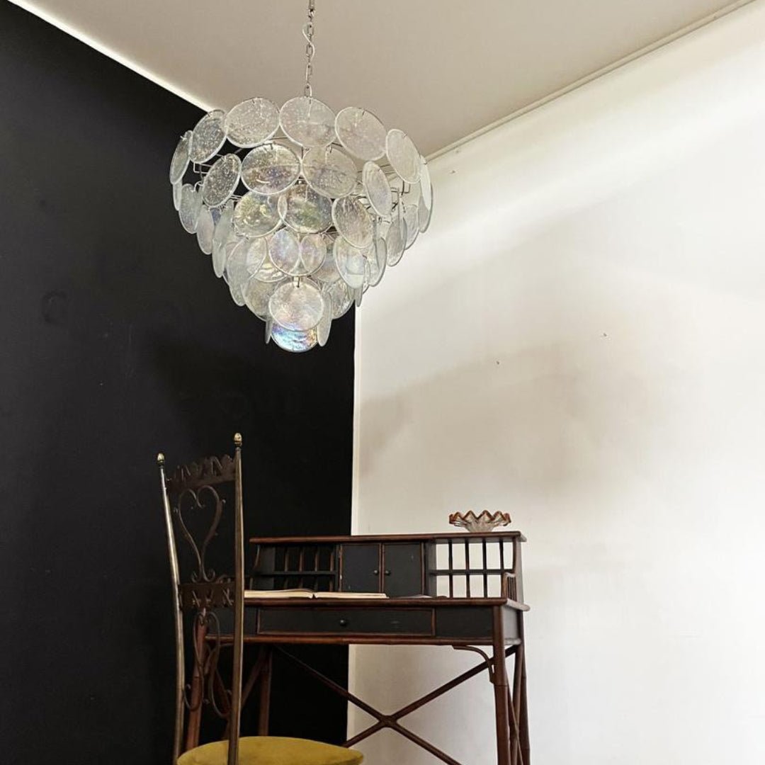 Murano Disc Iridescent Chandelier - Vakkerlight