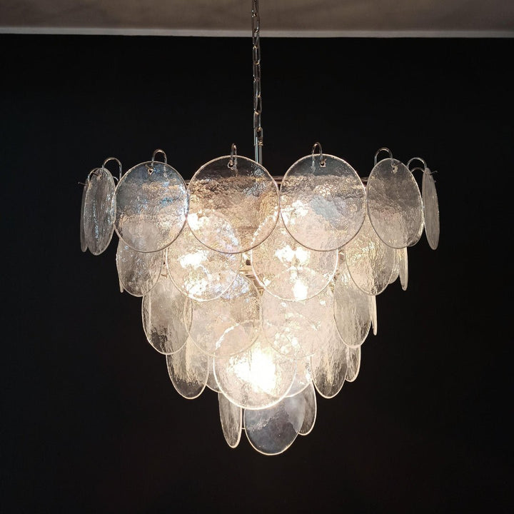 Murano Disc Iridescent Chandelier - Vakkerlight