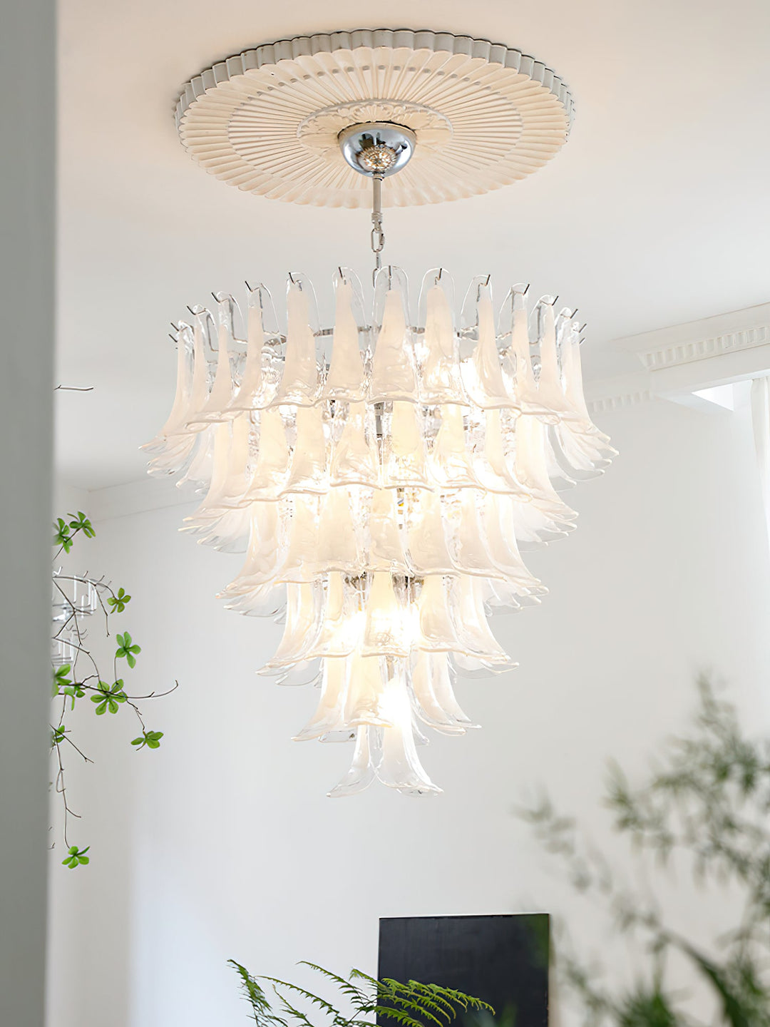 Murano Glass Petals Chandelier - Vakkerlight