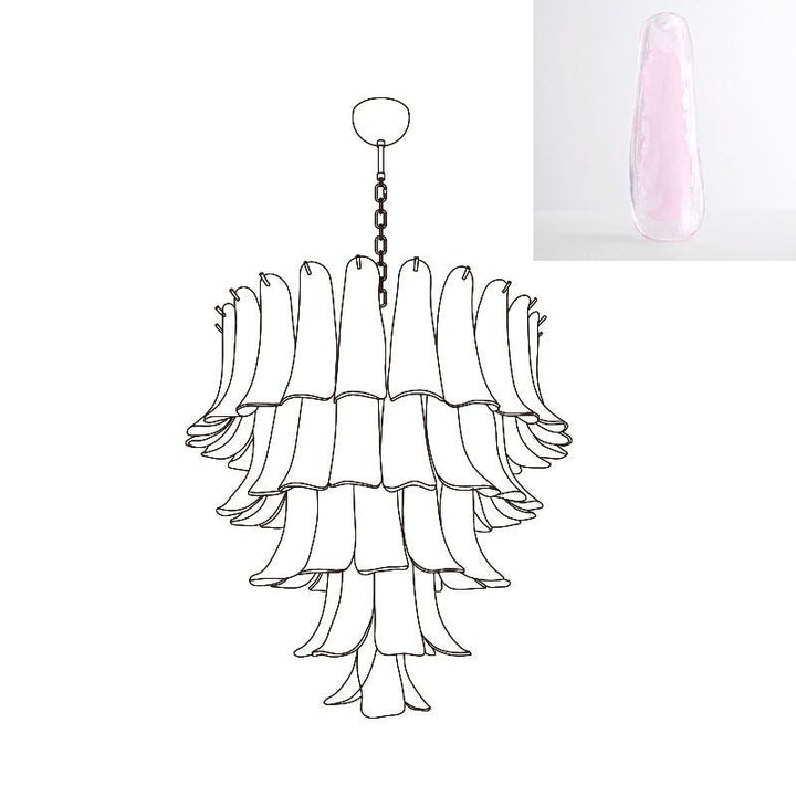 Murano Glass Petals Chandelier - Vakkerlight