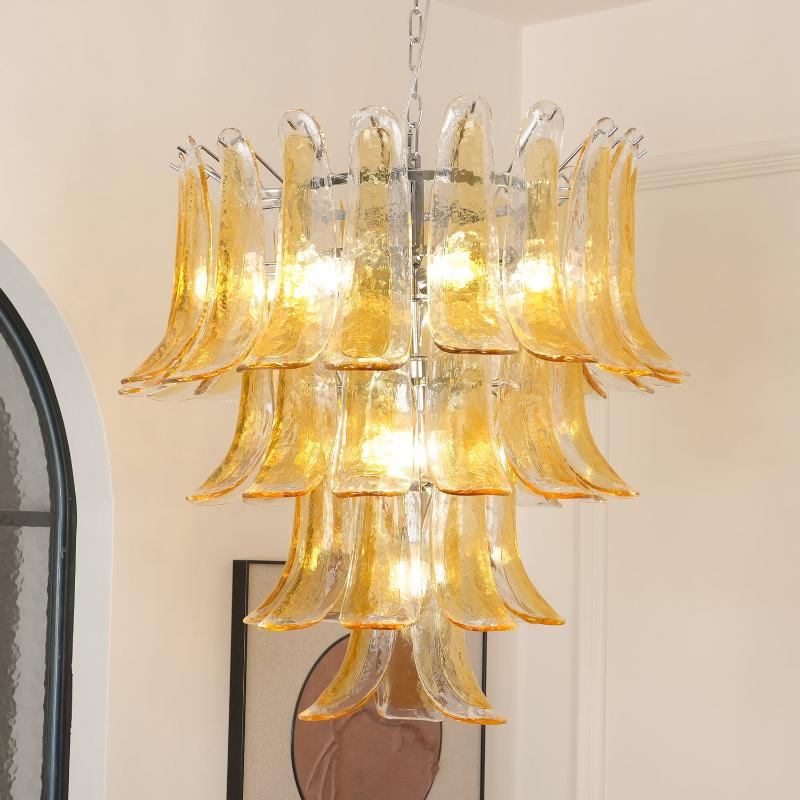 Murano Glass Petals Chandelier - Vakkerlight