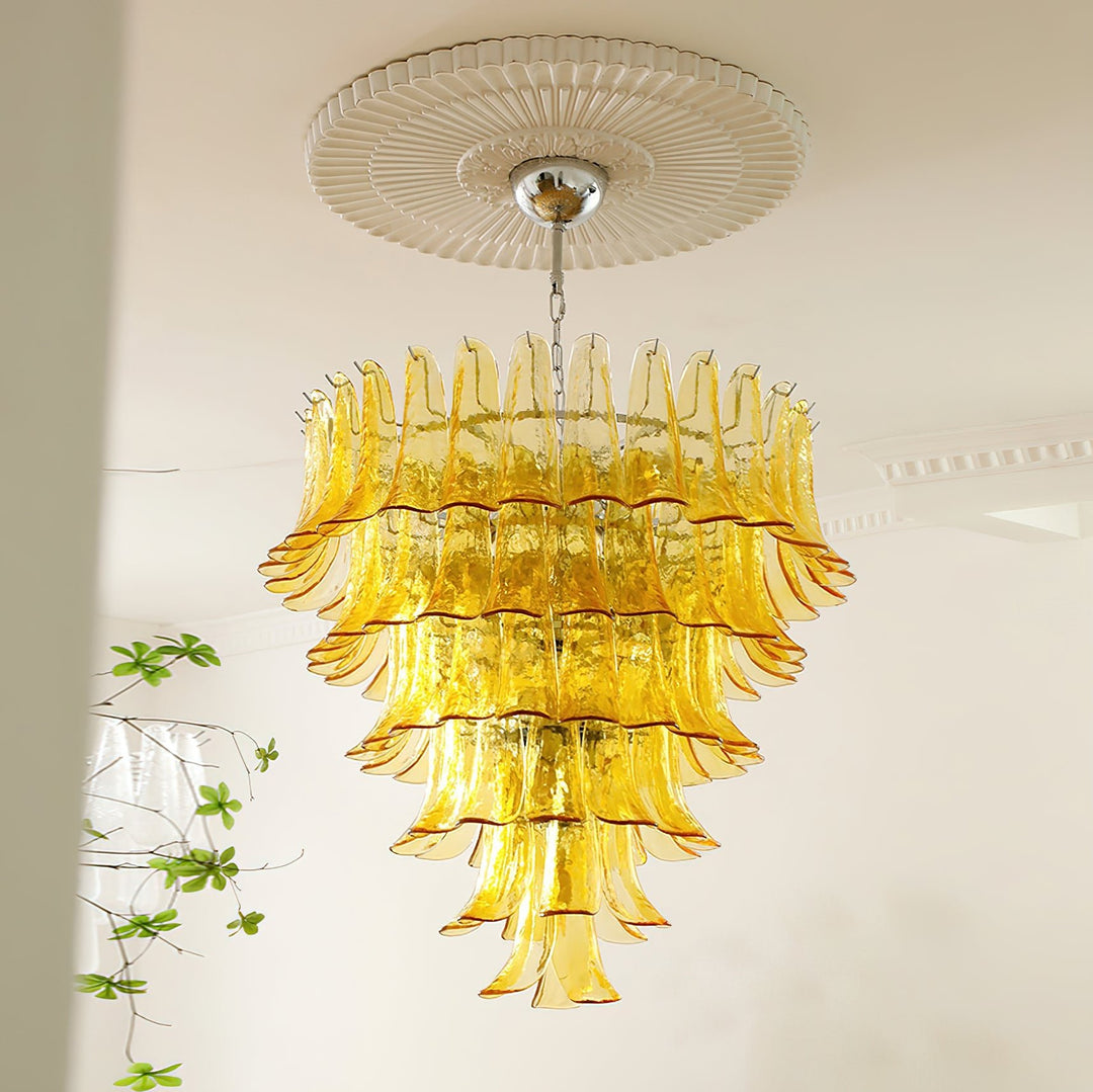 Murano Glass Petals Chandelier - Vakkerlight