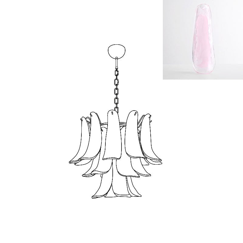 Murano Glass Petals Chandelier - Vakkerlight