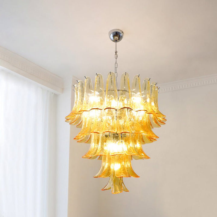 Murano Glass Petals Chandelier - Vakkerlight