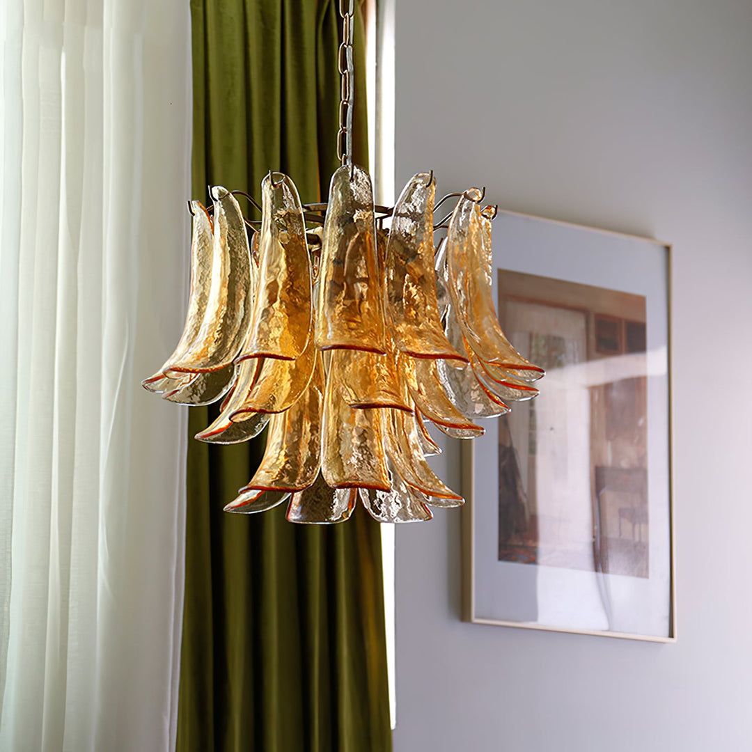 Murano Glass Petals Chandelier - Vakkerlight