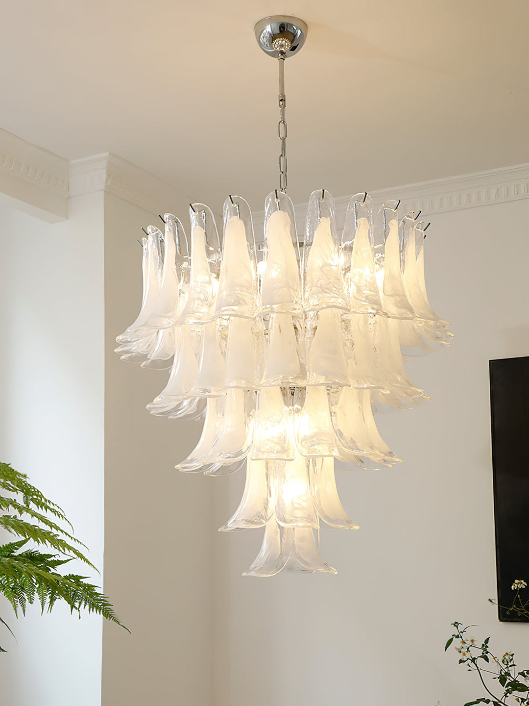 Murano Glass Petals Chandelier - Vakkerlight
