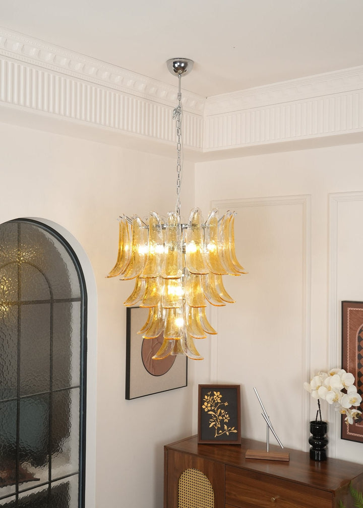 Murano Glass Petals Chandelier - Vakkerlight