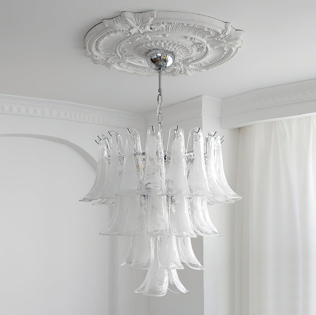 Murano Glass Petals Chandelier - Vakkerlight