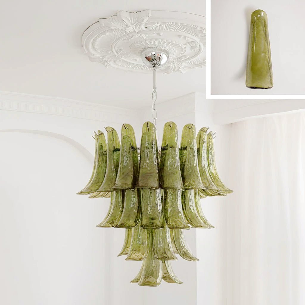 Murano Glass Petals Chandelier - Vakkerlight