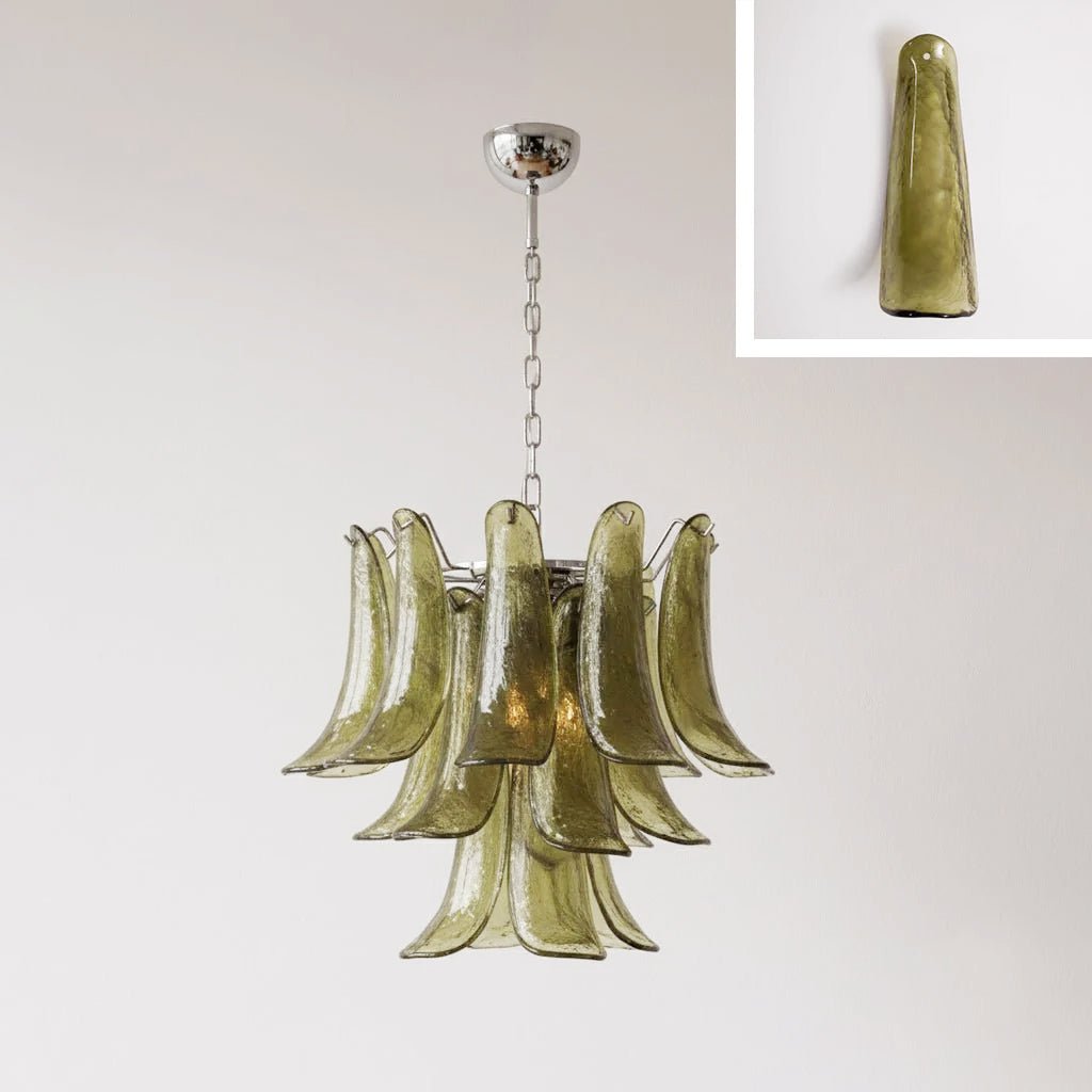 Murano Glass Petals Chandelier - Vakkerlight