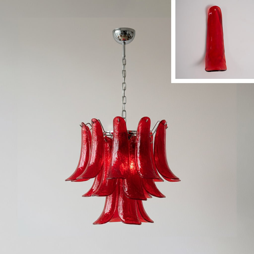 Murano Glass Petals Chandelier - Vakkerlight