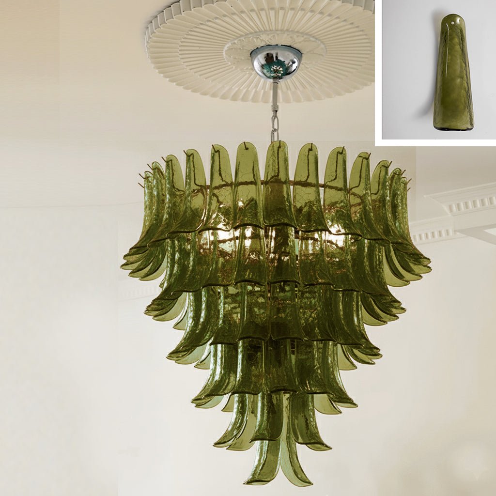 Murano Glass Petals Chandelier - Vakkerlight