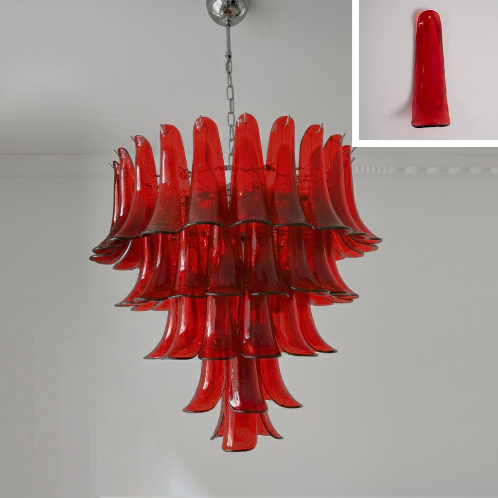 Murano Glass Petals Chandelier - Vakkerlight
