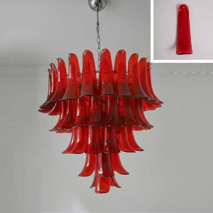 Murano Glass Petals Chandelier - Vakkerlight