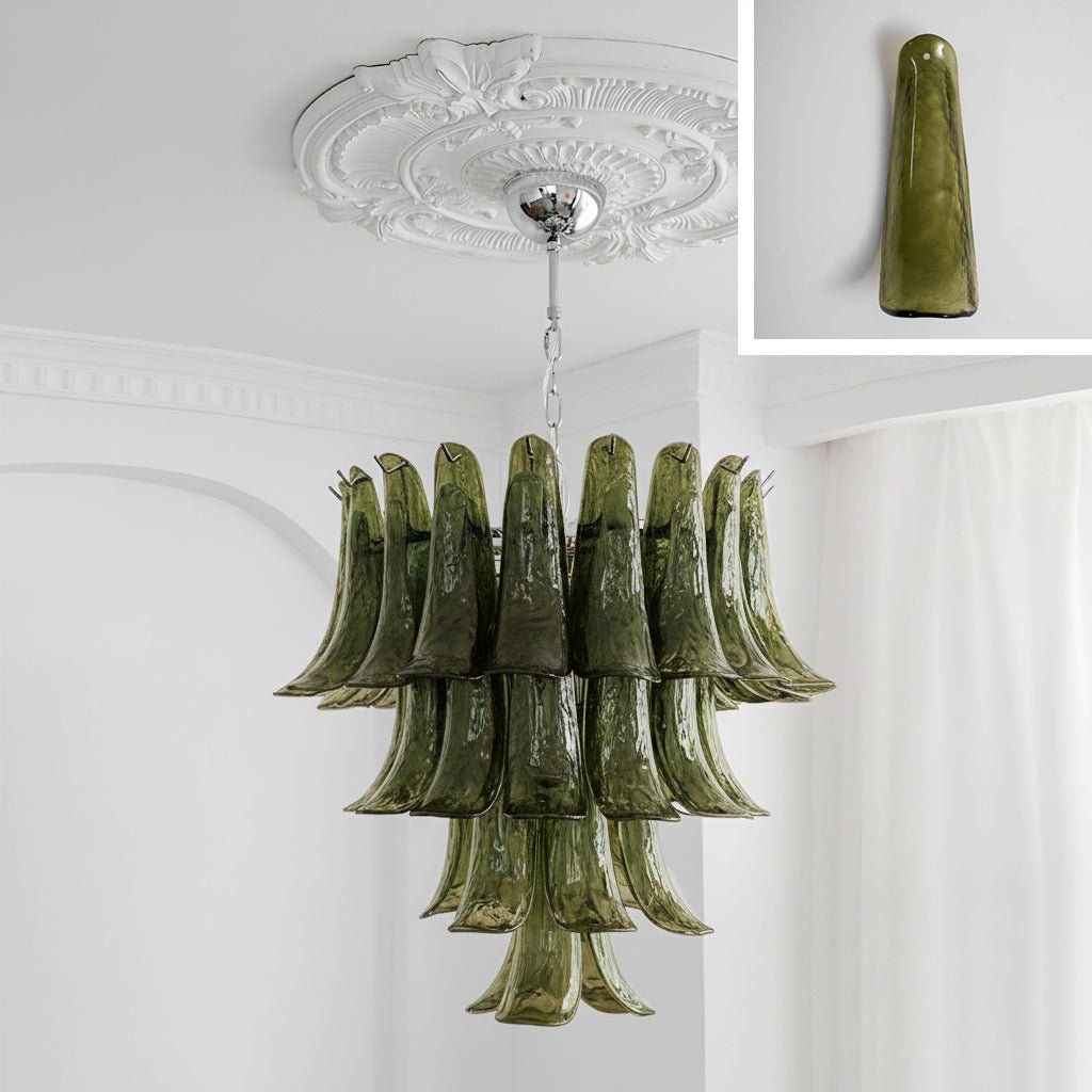 Murano Glass Petals Chandelier - Vakkerlight