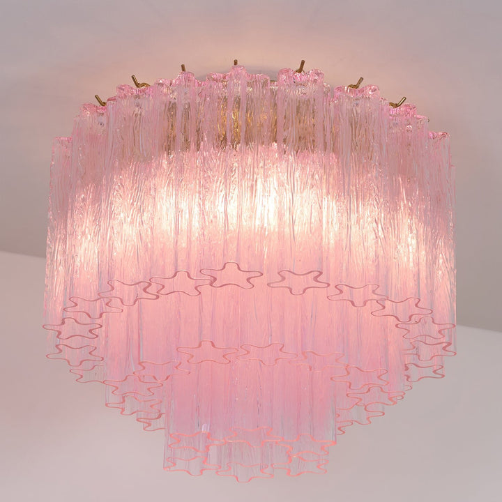 Murano Pink Glass Ceiling Light - Vakkerlight