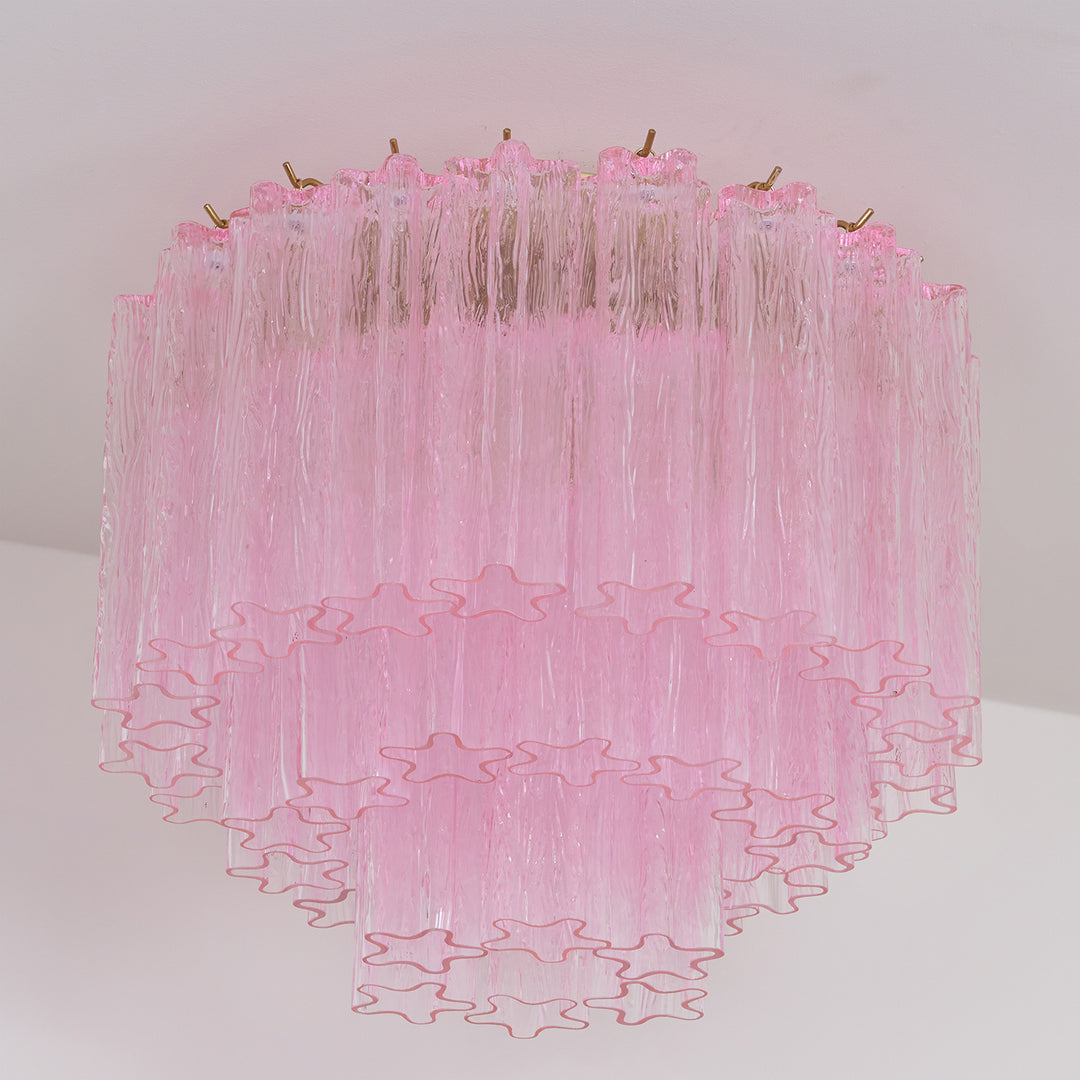 Murano Pink Glass Ceiling Light - Vakkerlight