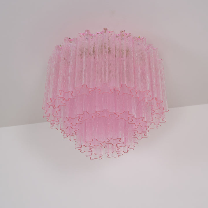 Murano Pink Glass Ceiling Light - Vakkerlight