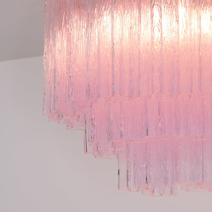 Murano Pink Glass Ceiling Light - Vakkerlight