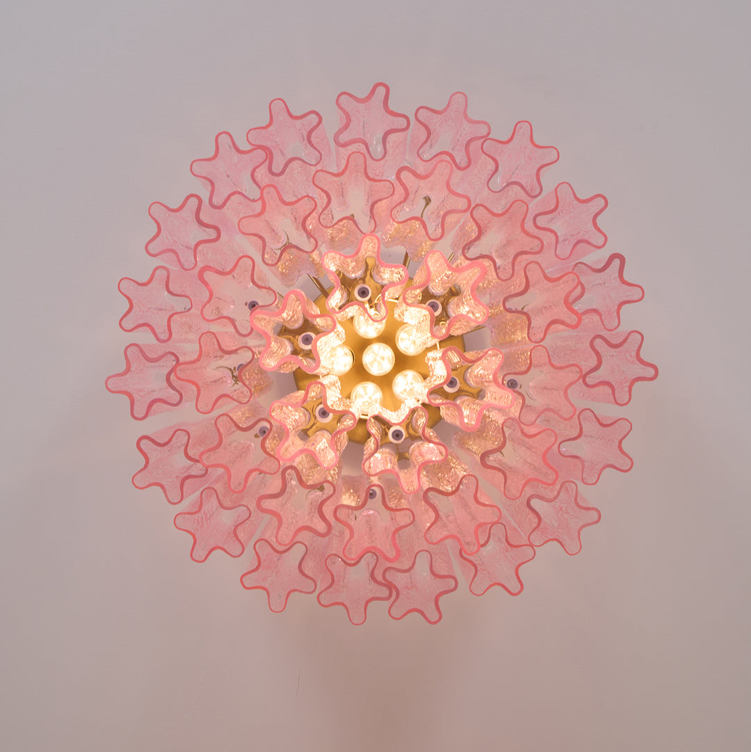 Murano Pink Glass Ceiling Light - Vakkerlight