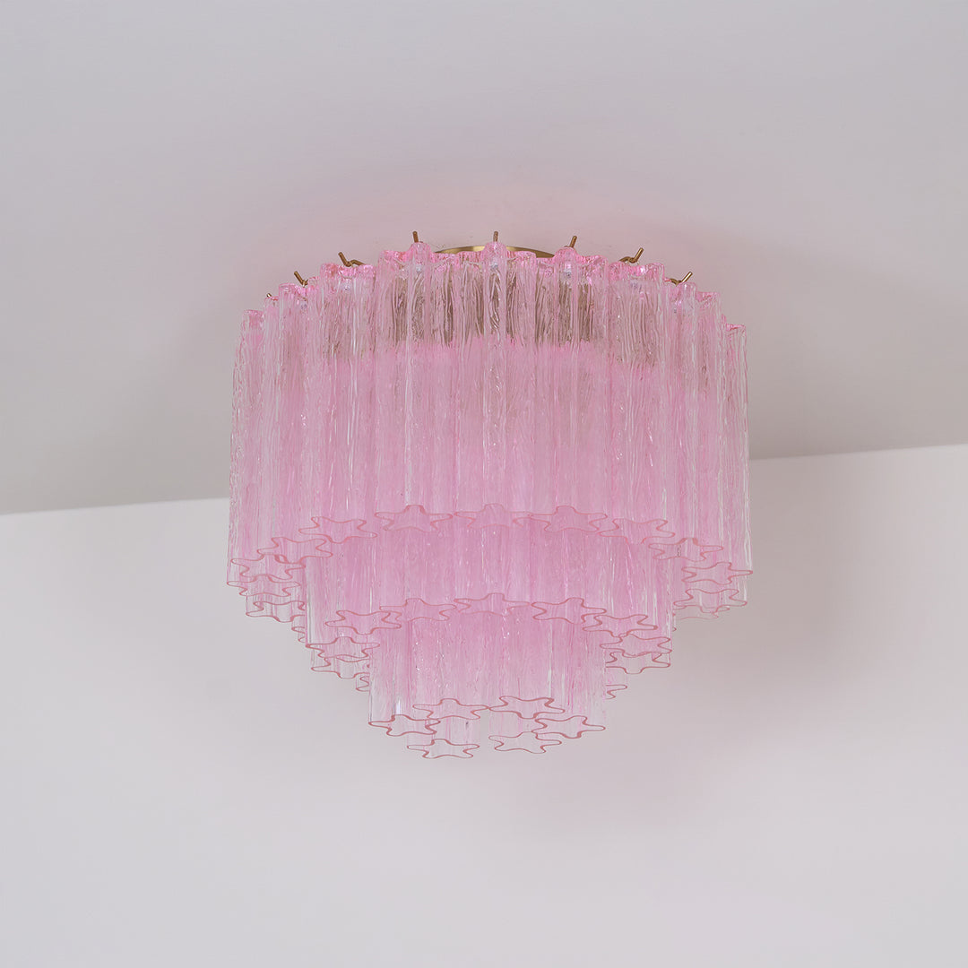 Murano Pink Glass Ceiling Light - Vakkerlight