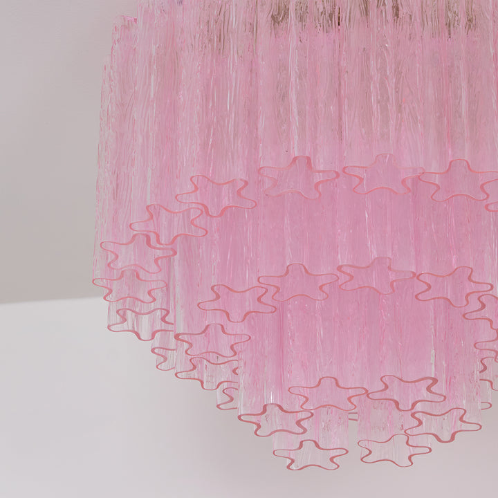 Murano Pink Glass Ceiling Light - Vakkerlight