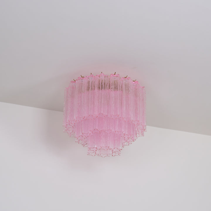 Murano Pink Glass Ceiling Light - Vakkerlight