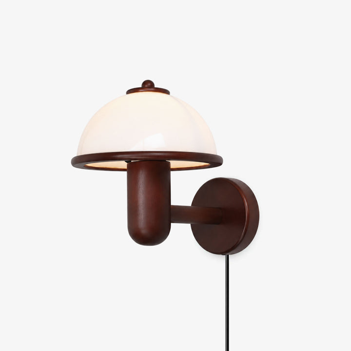 Mushroom Wood Wall Lamp
