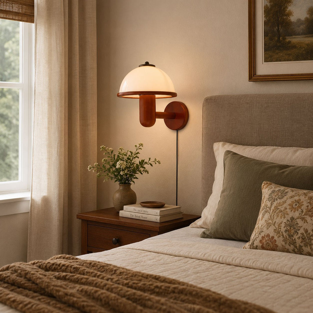 Mushroom Wood Wall Lamp - Vakkerlight