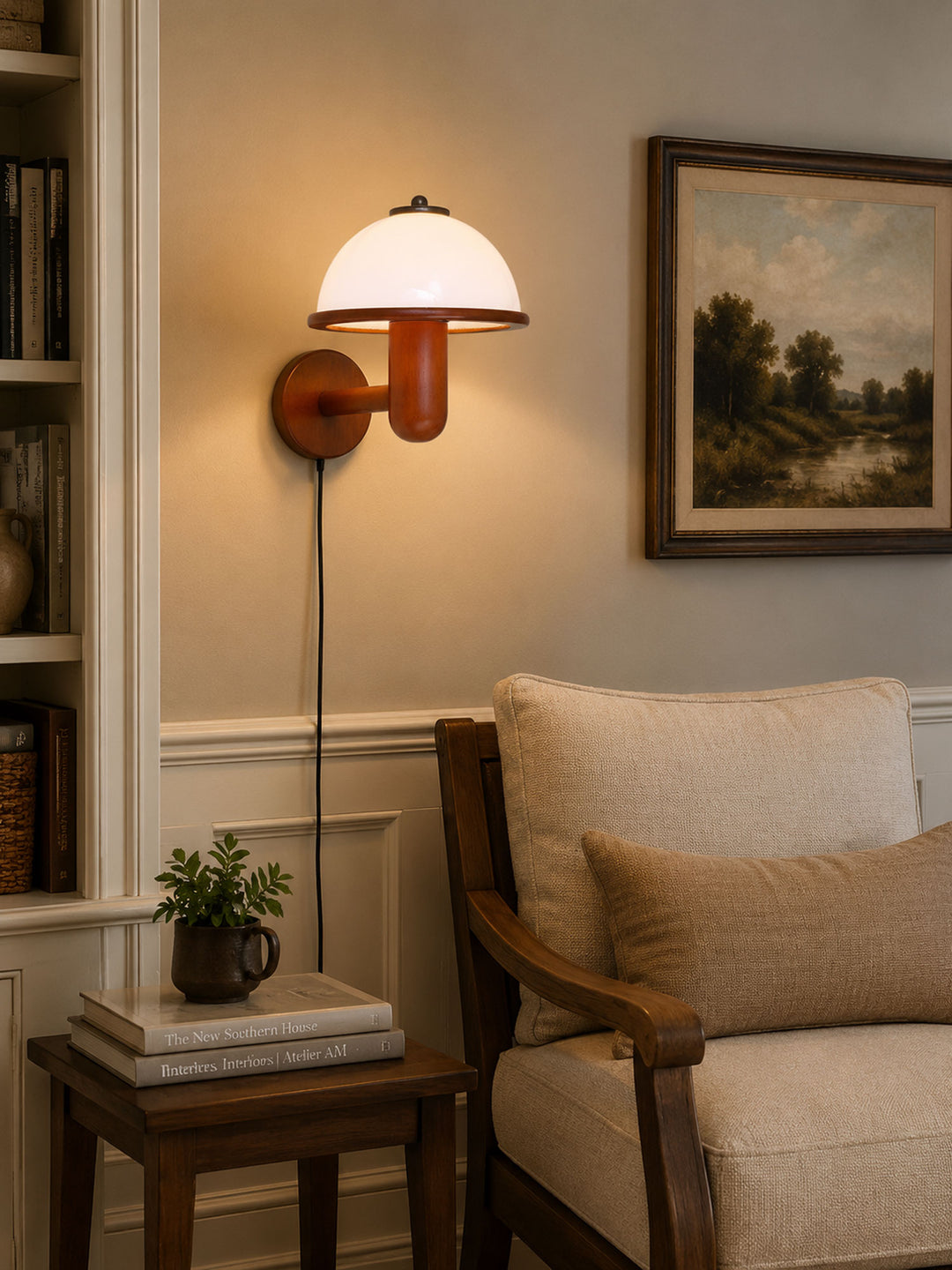 Mushroom Wood Wall Lamp - Vakkerlight