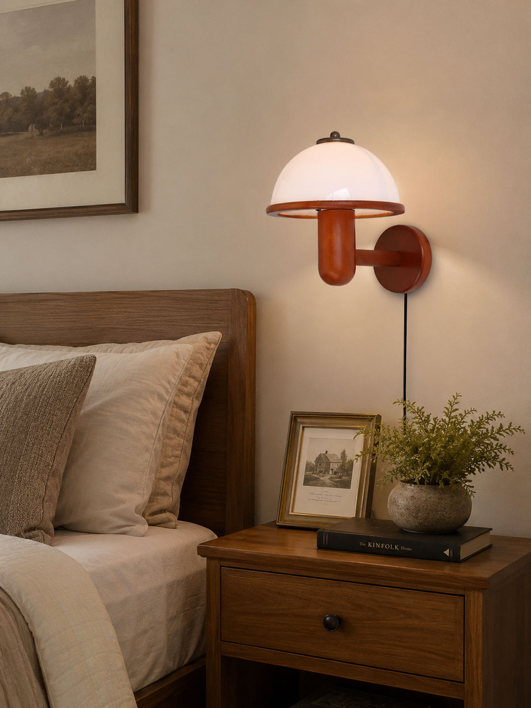 Mushroom Wood Wall Lamp - Vakkerlight