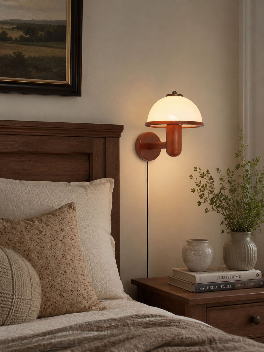 Mushroom Wood Wall Lamp - Vakkerlight