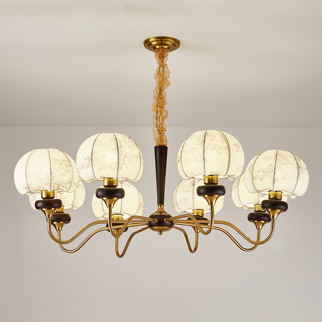 Mushroom Fabric Chandelier - Vakkerlight