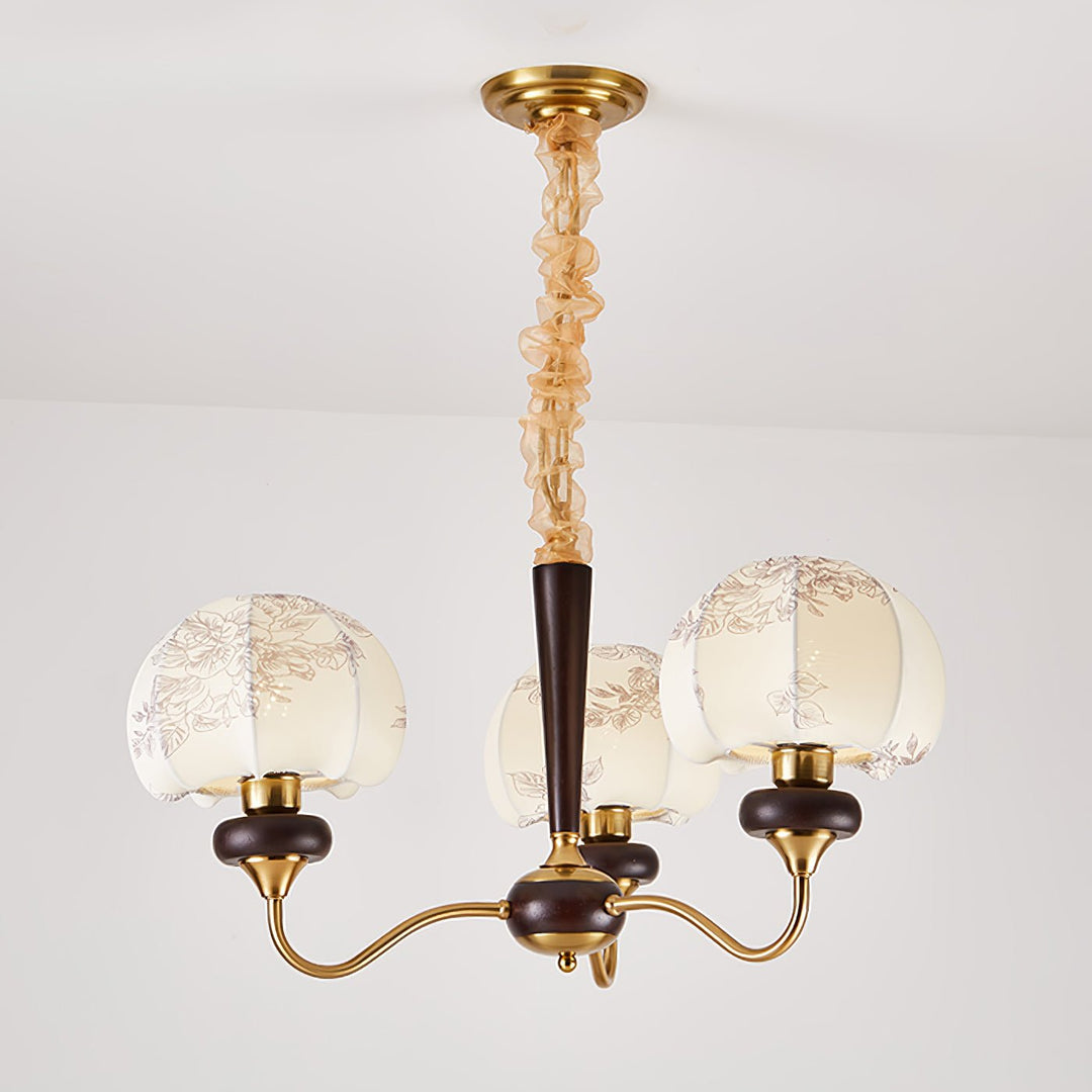 Mushroom Fabric Chandelier - Vakkerlight