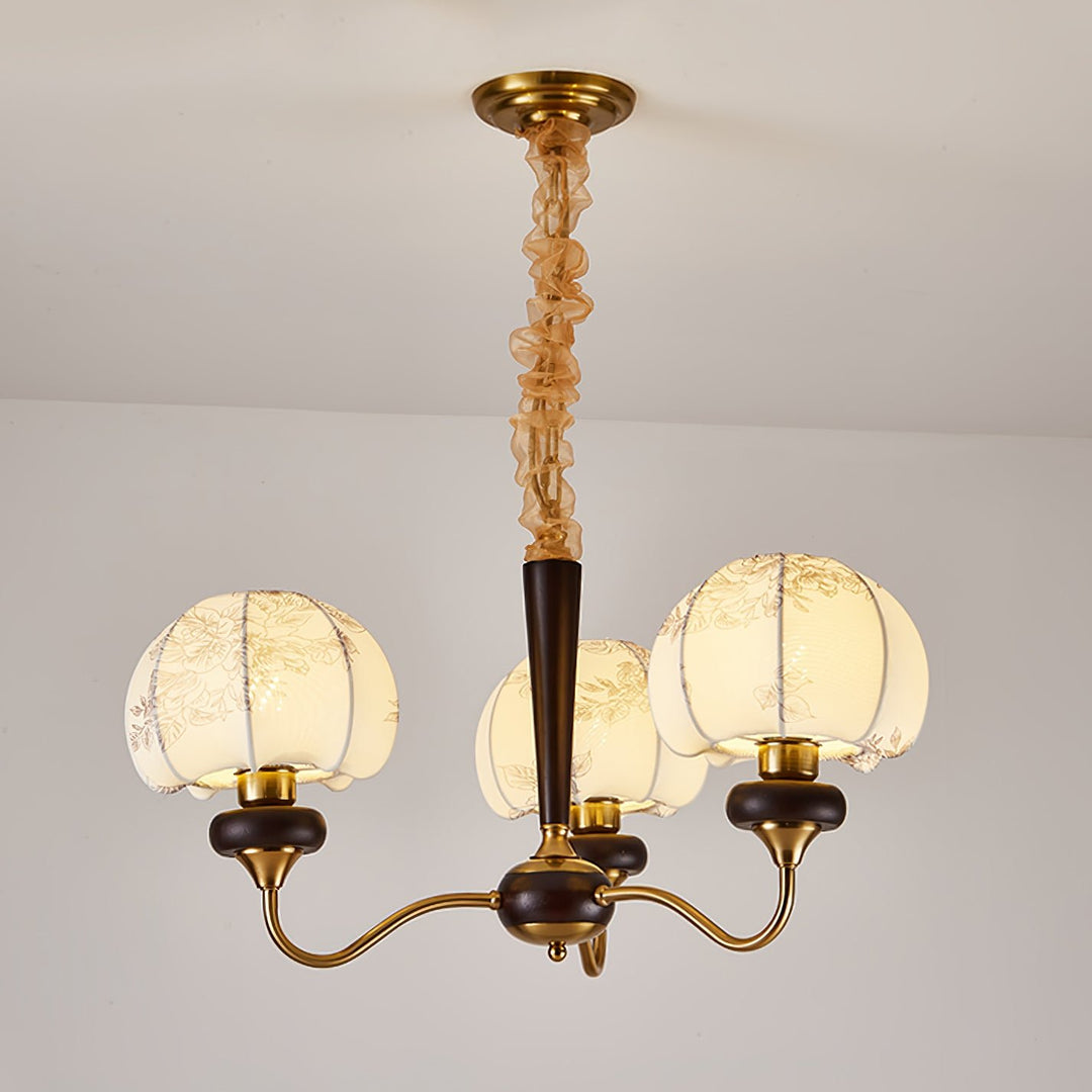 Mushroom Fabric Chandelier - Vakkerlight