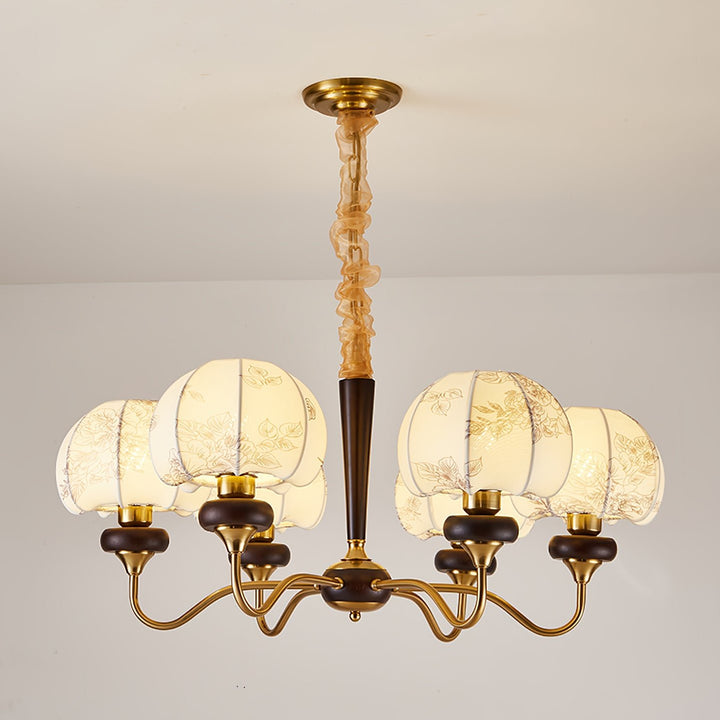 Mushroom Fabric Chandelier - Vakkerlight