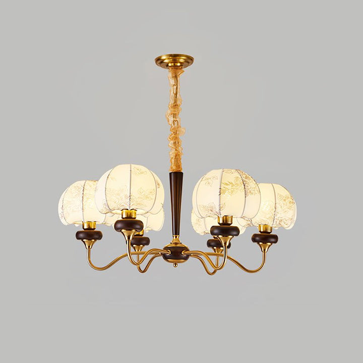 Mushroom Fabric Chandelier - Vakkerlight